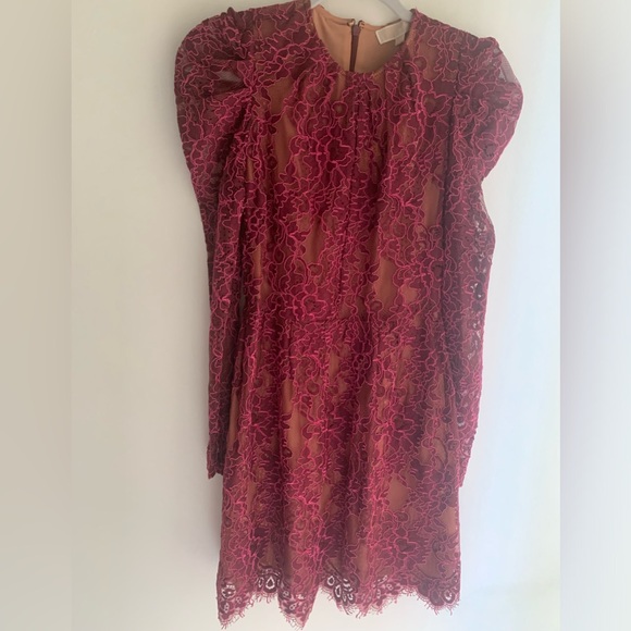 Michael Kors Scalloped Floral Lace Mini Dress | Sz 0 | Holiday Party Ready! - Picture 11 of 13